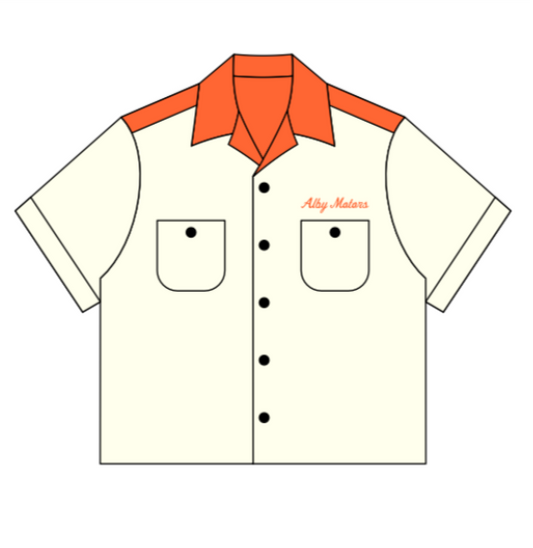 Motorcycle series - Two tone Vintage Bowling shirt