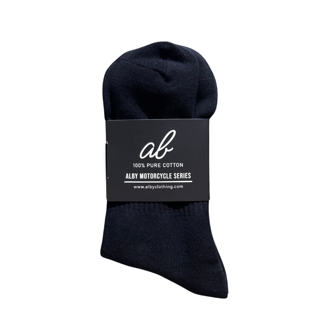 Motorcycle Series - Alby 100% Cotton Crew Socks