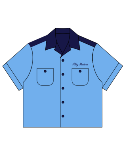 Motorcycle series - Two tone Vintage Bowling shirt