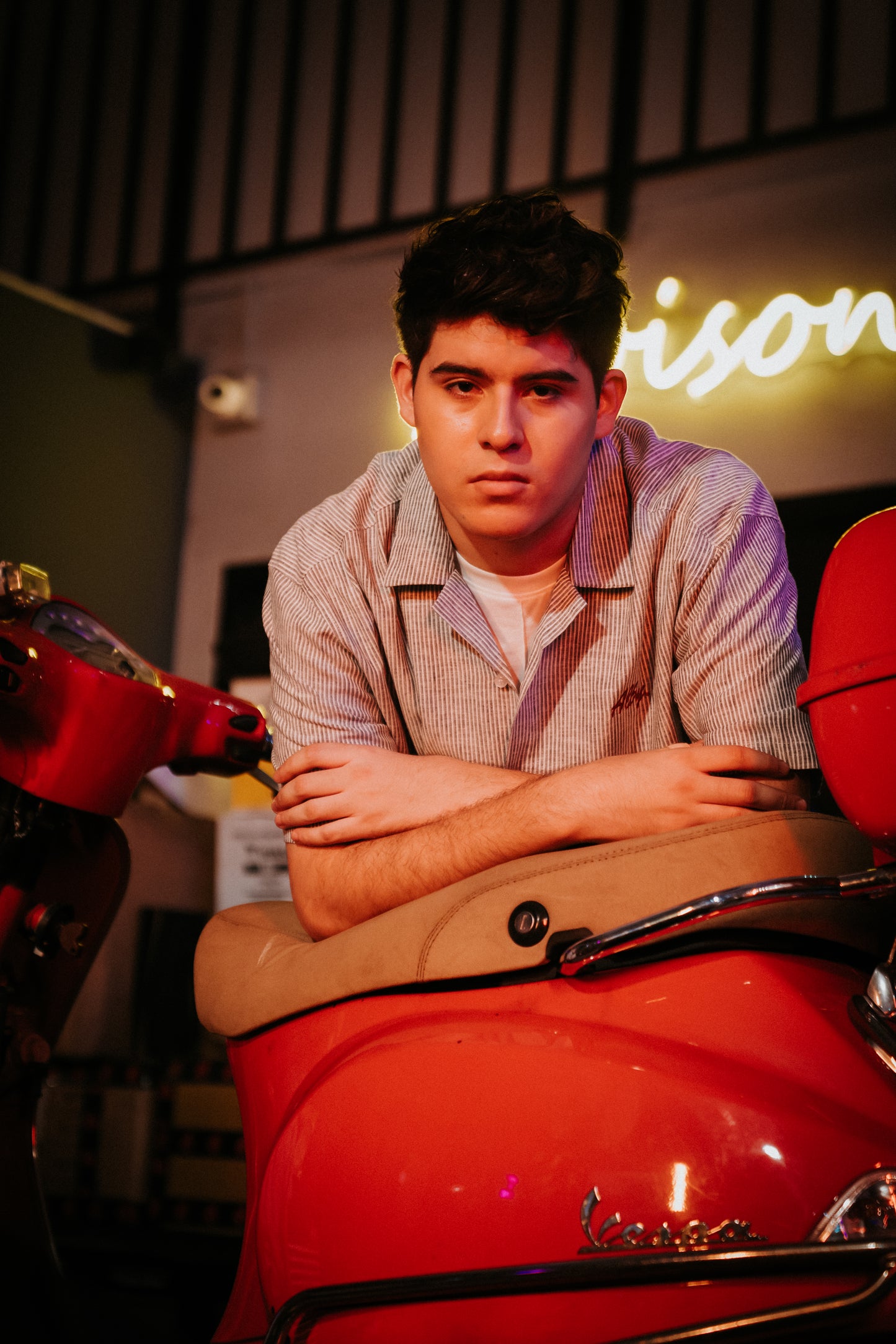 Motorcycle series - Alby Bowling Shirt