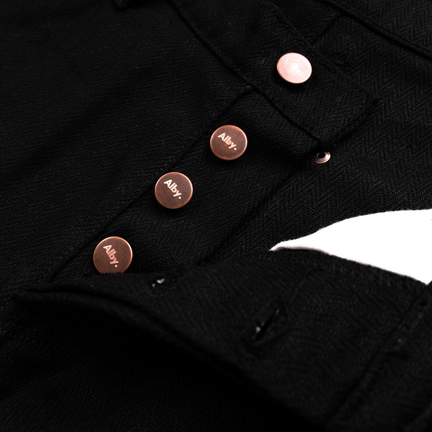 Baggy Herringbone Carpenter Work Trousers
