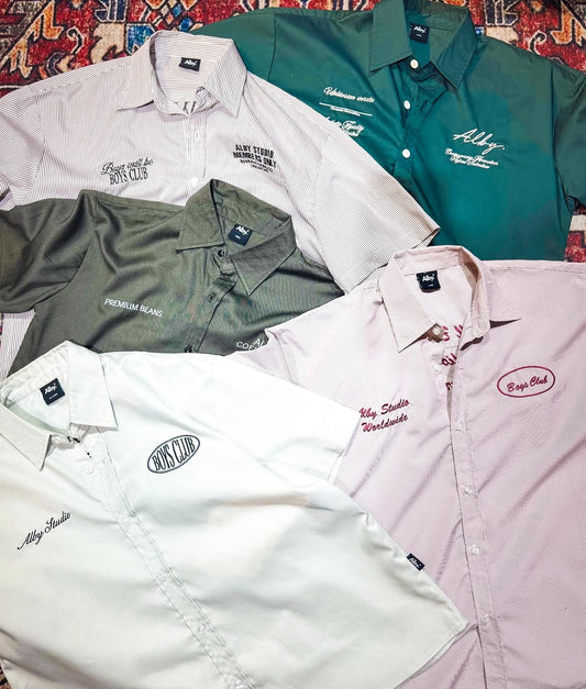 Boys Club - Boxy fit Short Sleeve Shirt (Embroidered)