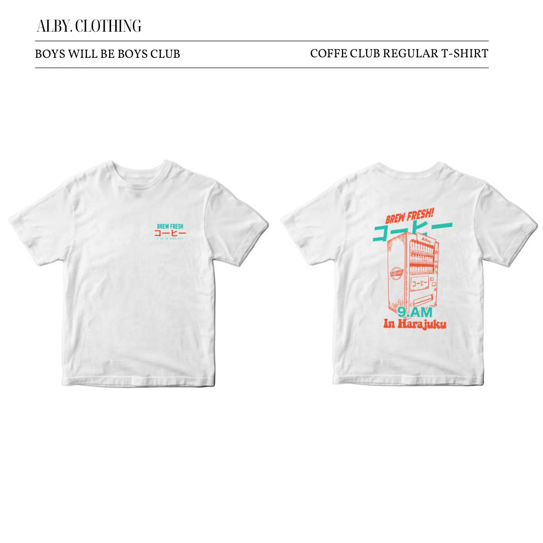 Boys Club - Coffee club regular-fit t shirt (Soft Cotton 20s)