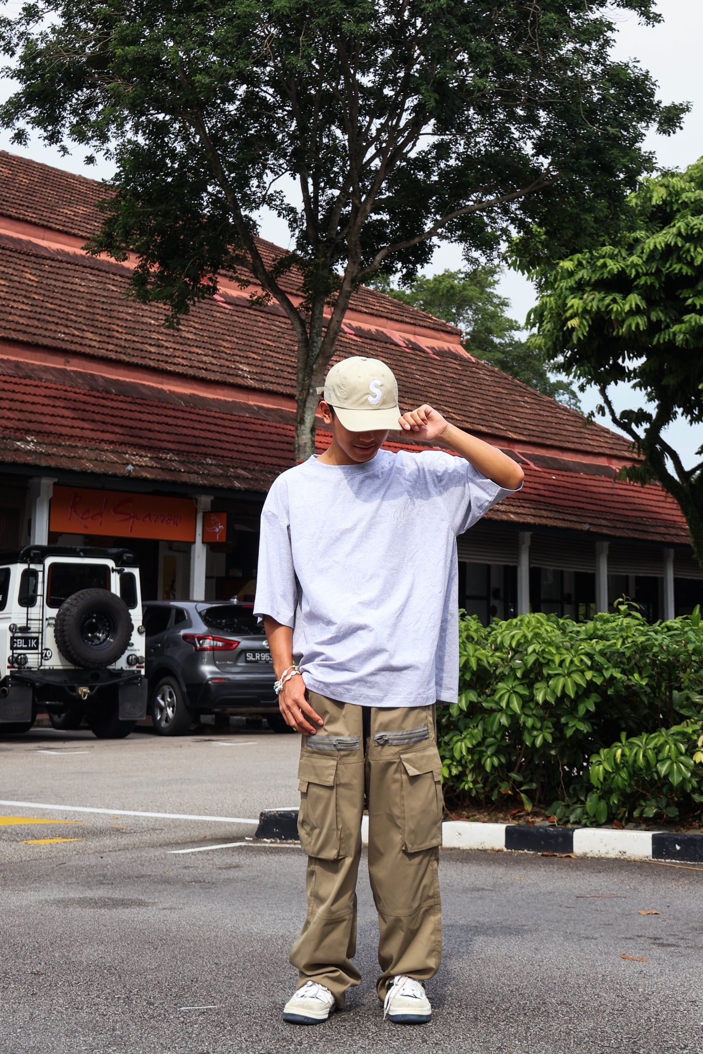 Embroidery Japan Oversized T-Shirt