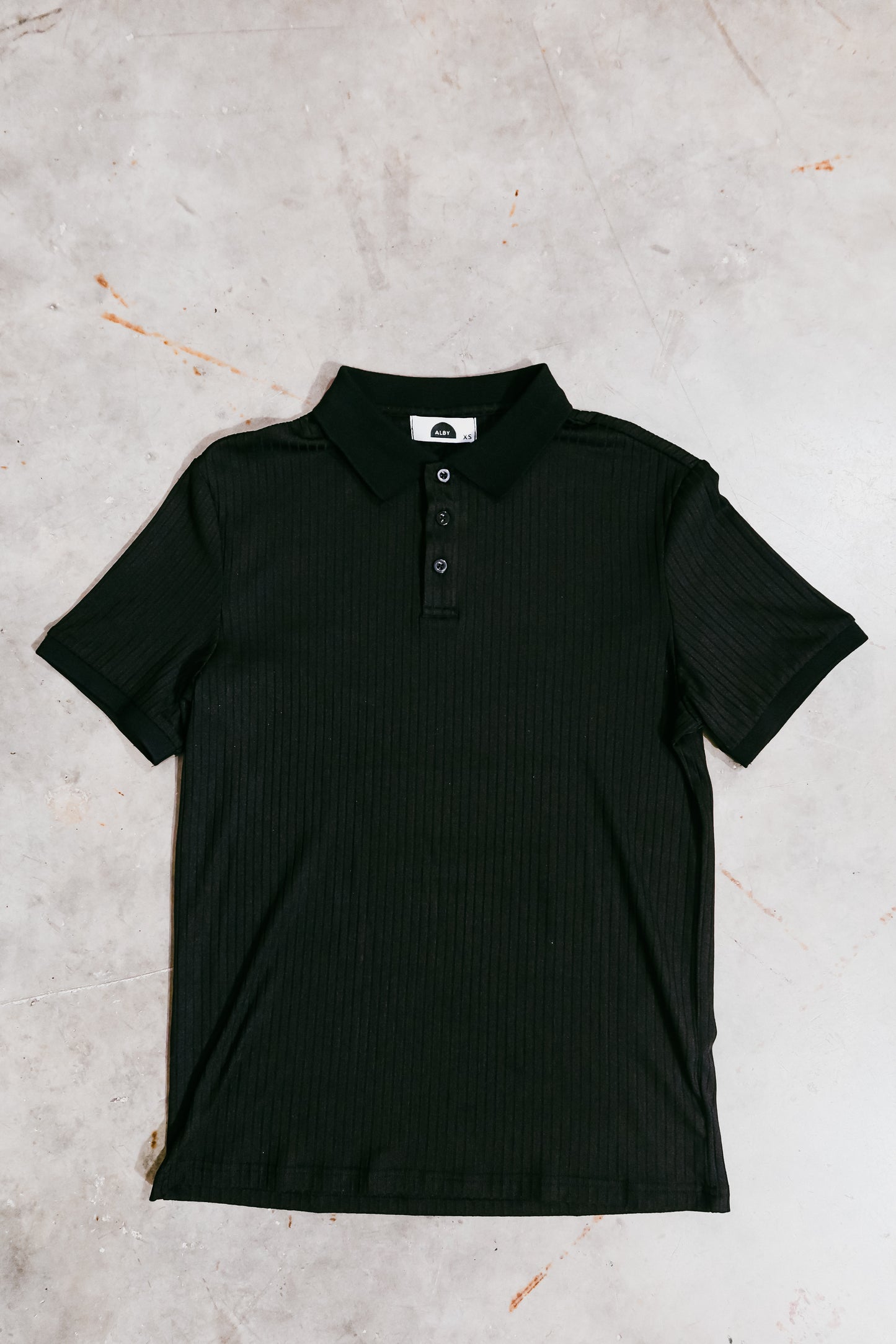 Ribbed Collared Shirt