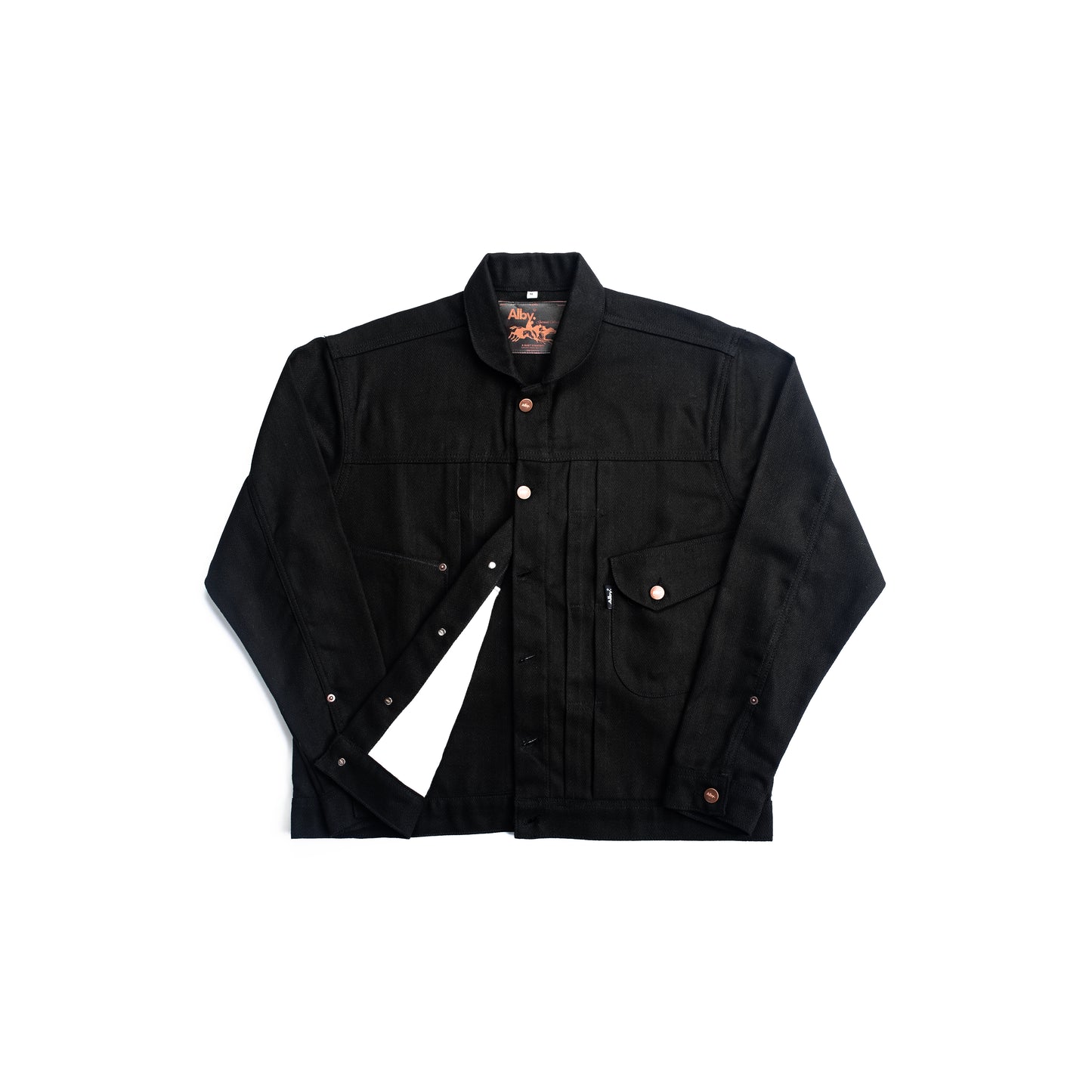 Black Herringbone Workwear Jacket - Limited Edition by Alby