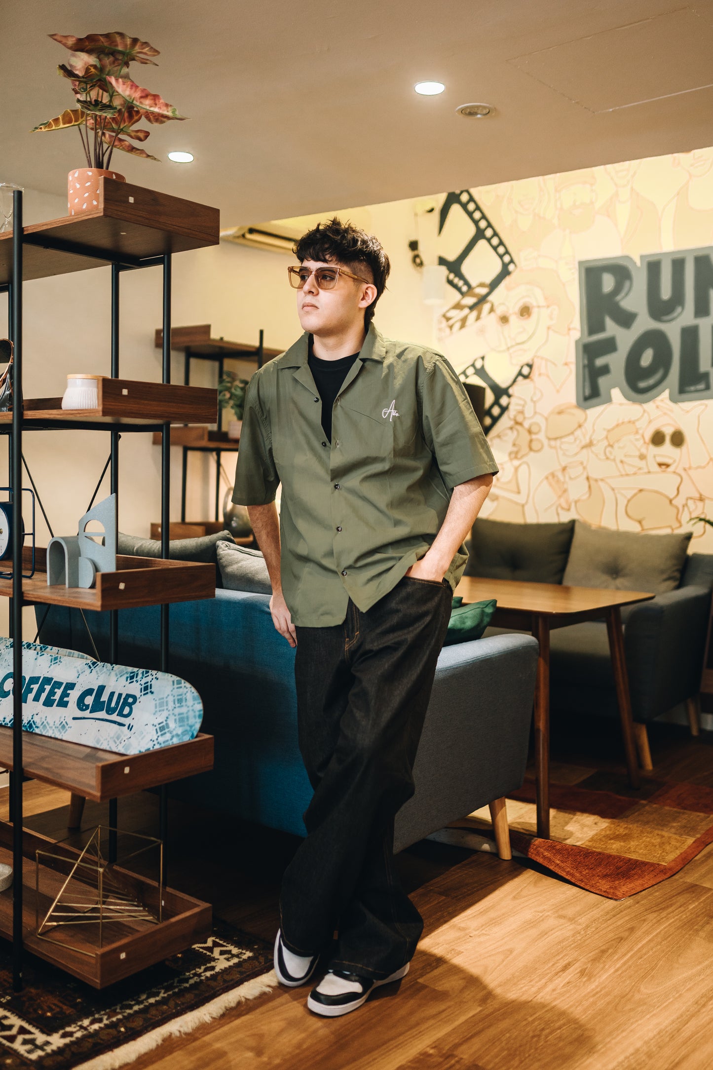 Boys Club - Bowling shirt (New Alby Initial)