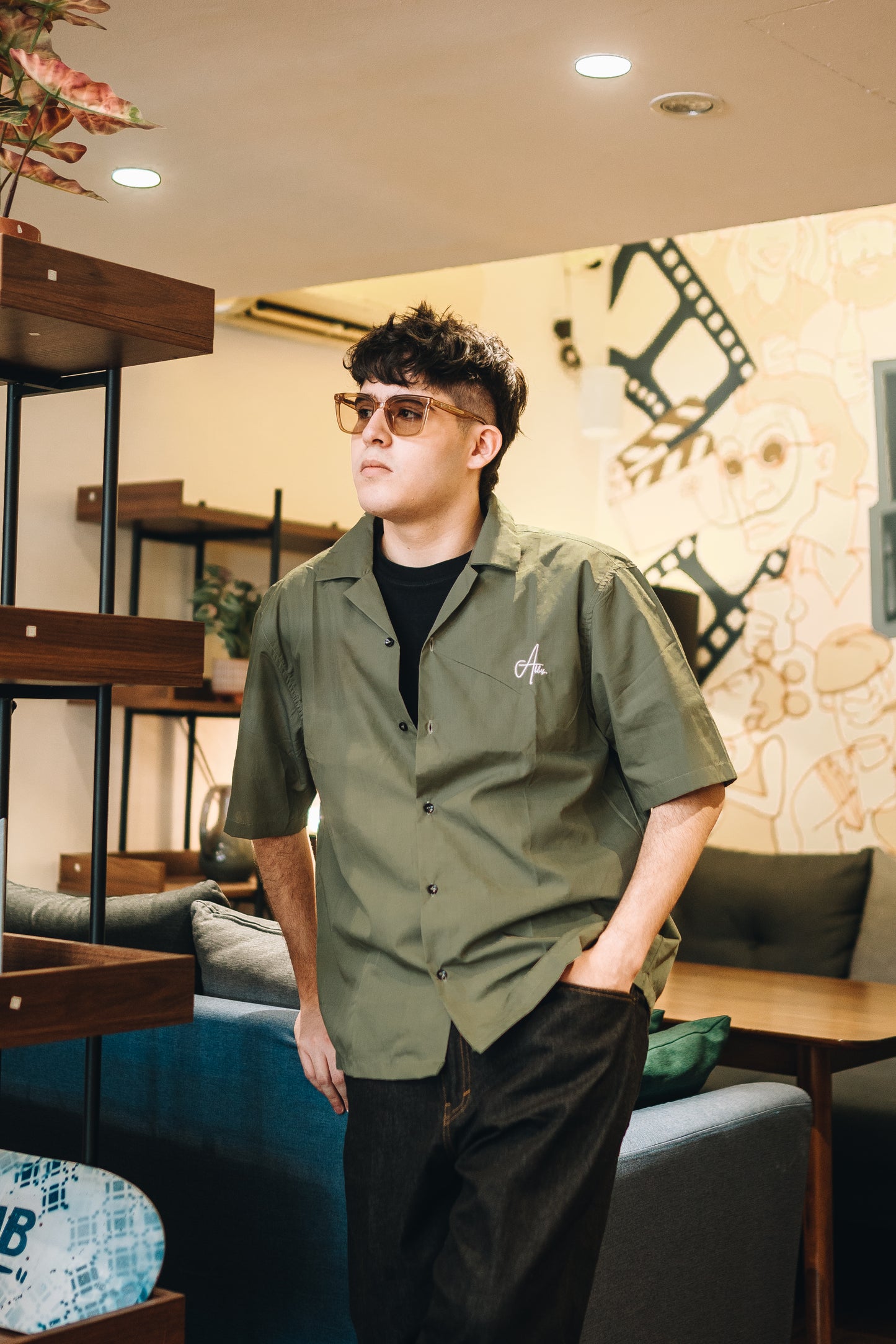 Boys Club - Bowling shirt (New Alby Initial)