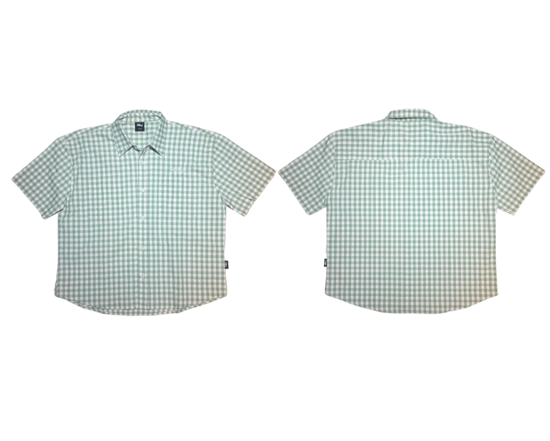 Boys Club - Checkered Short Sleeve Boxy button shirt (Crop)