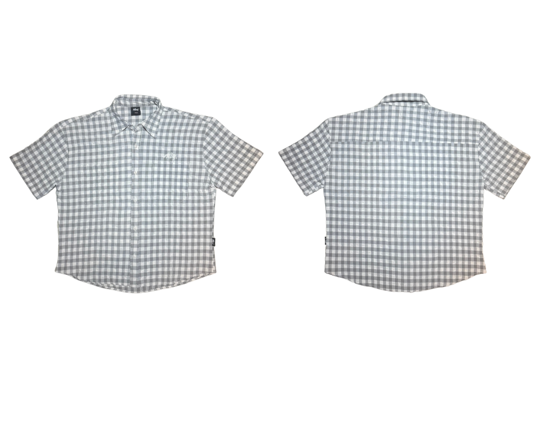 Boys Club - Checkered Short Sleeve Boxy button shirt (Crop)