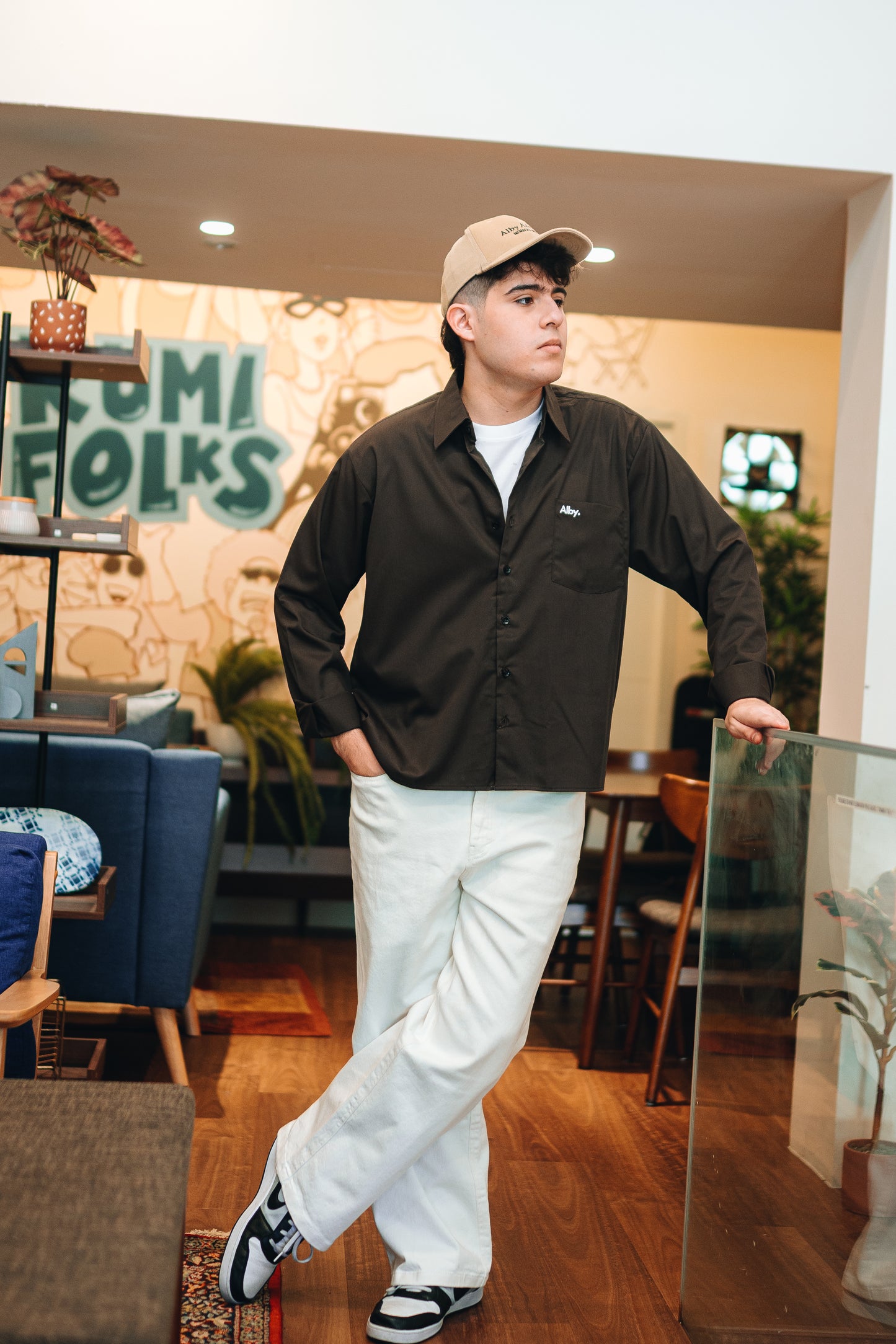 Cotton Drill Pants (Baggy Wide Leg)