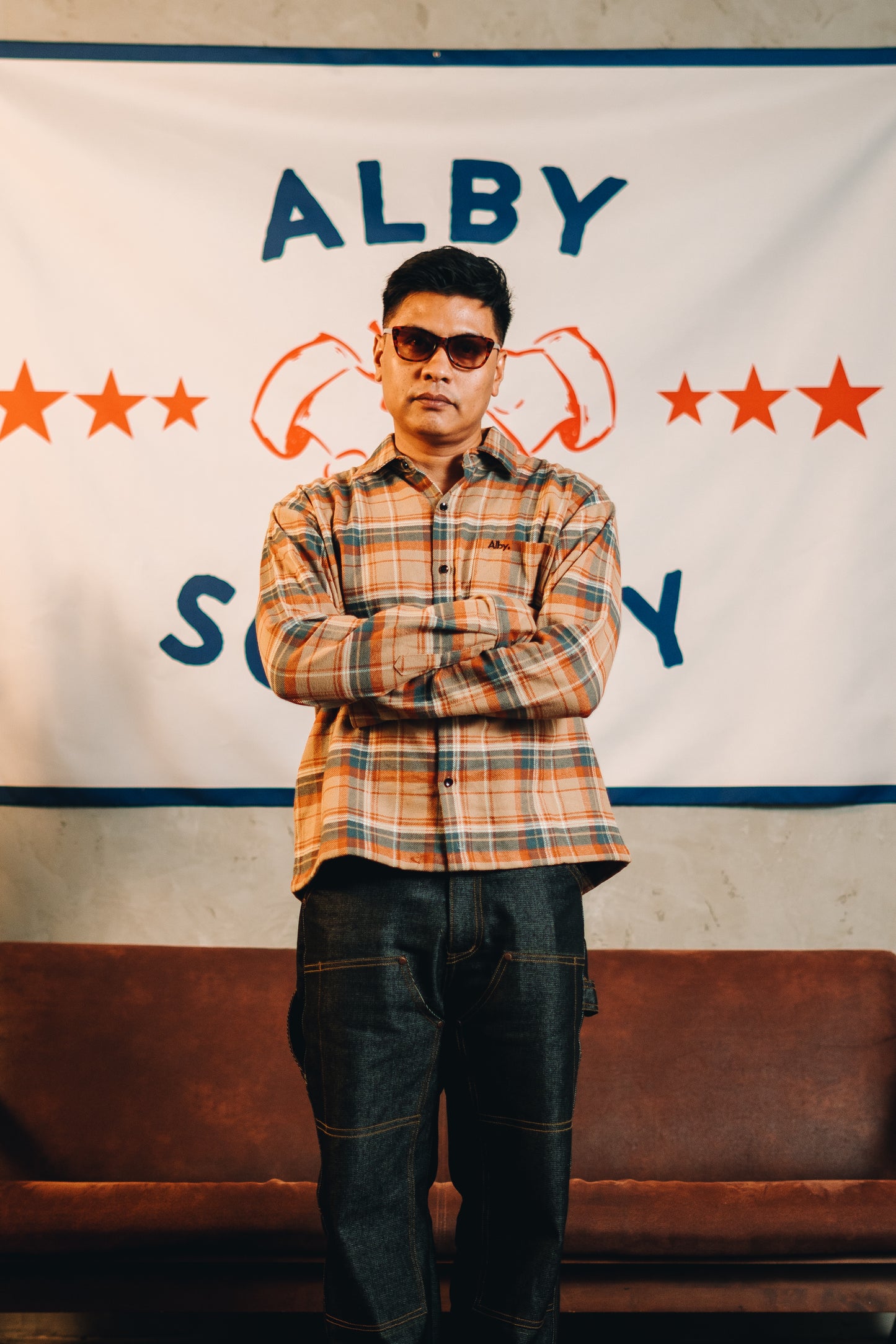 Alby Motorcycle Story - Flannel Boxy Shirt