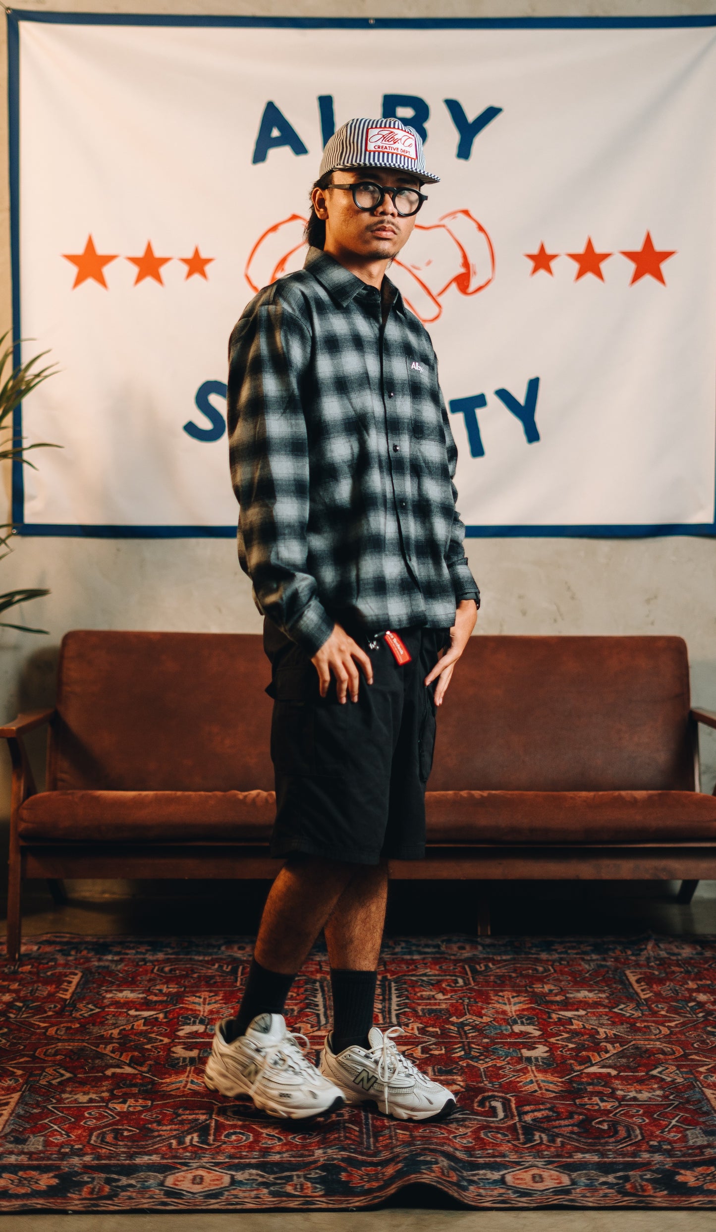 Alby Motorcycle Story - Flannel Boxy Shirt