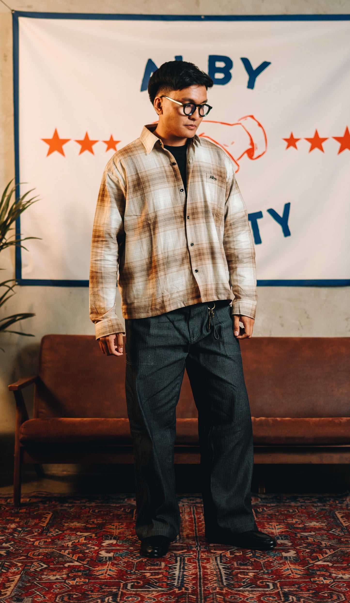 Alby Motorcycle Story - Flannel Boxy Shirt