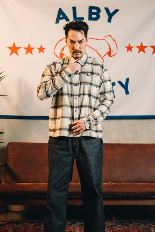 Alby Motorcycle Story - Flannel Boxy Shirt