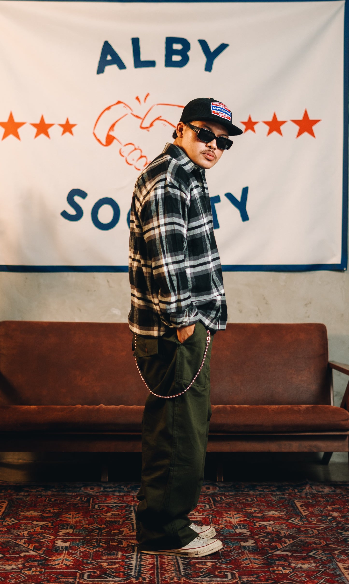 Alby Motorcycle Story - Flannel Boxy Shirt