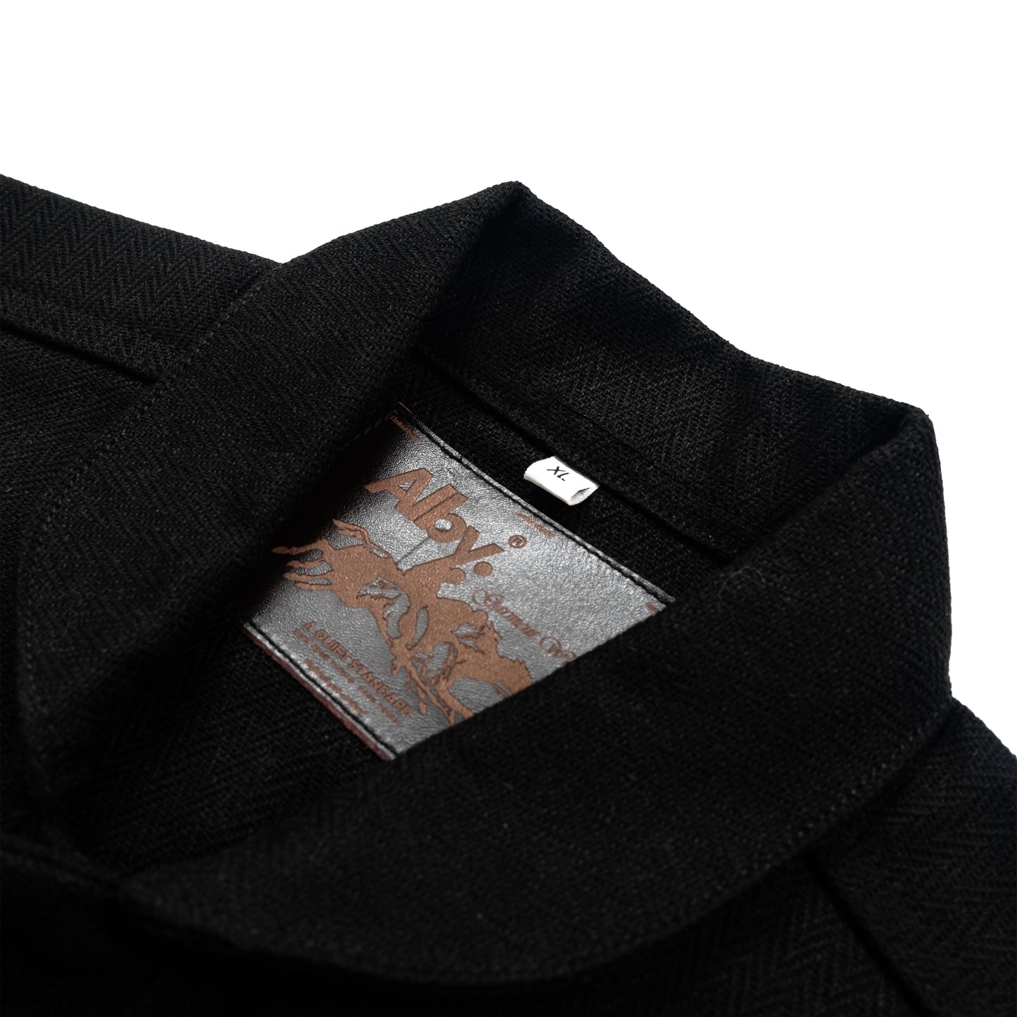 Black Herringbone Workwear Jacket - Limited Edition by Alby