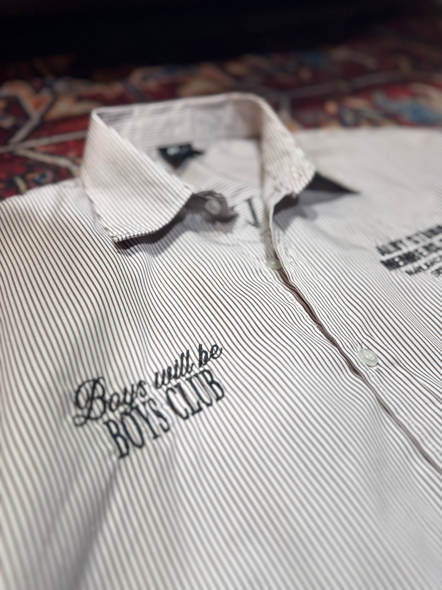 Boys Club - Boxy fit Short Sleeve Shirt (Embroidered)