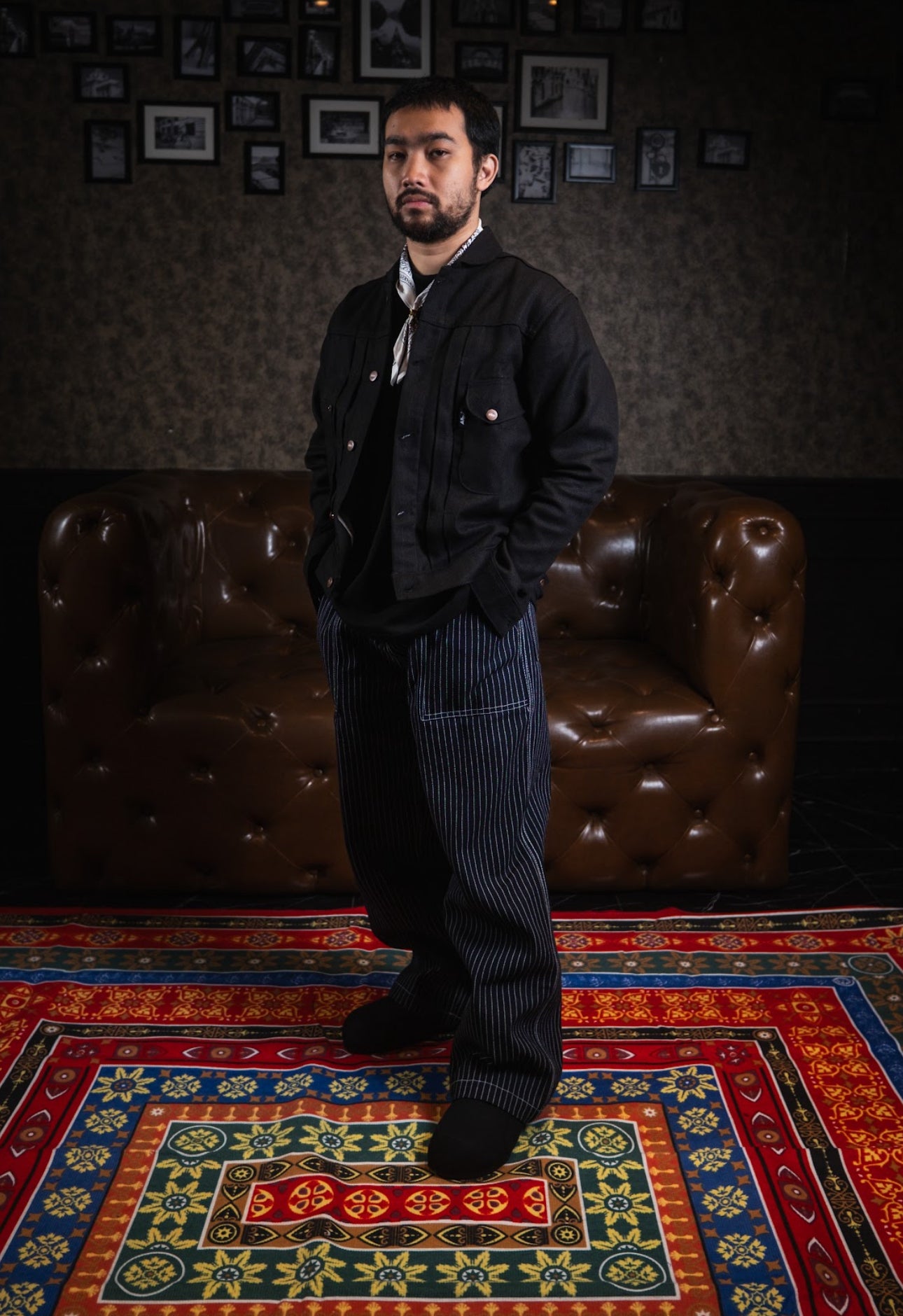 Black Herringbone Workwear Jacket - Limited Edition by Alby