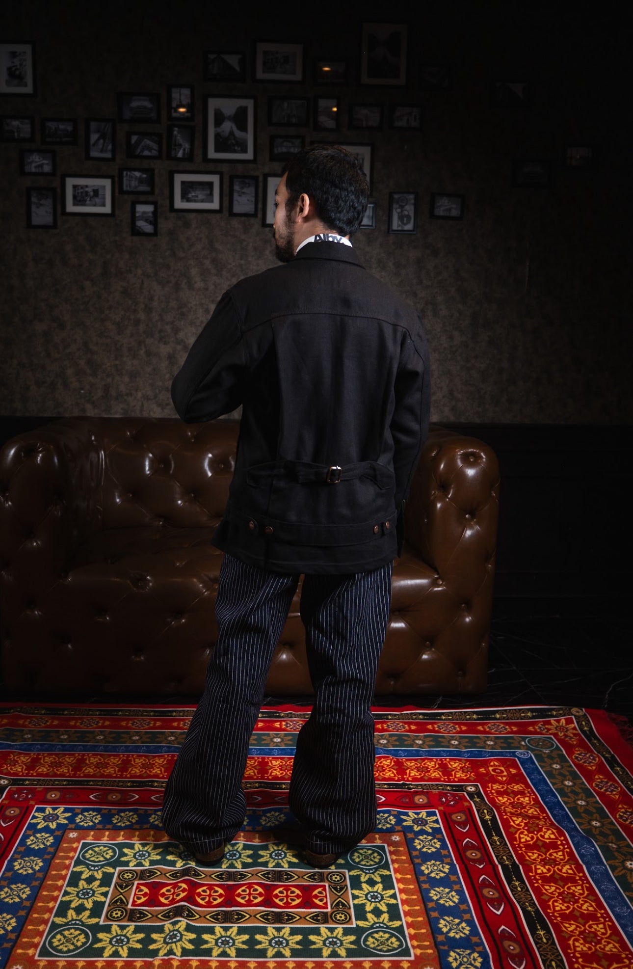 Black Herringbone Workwear Jacket - Limited Edition by Alby