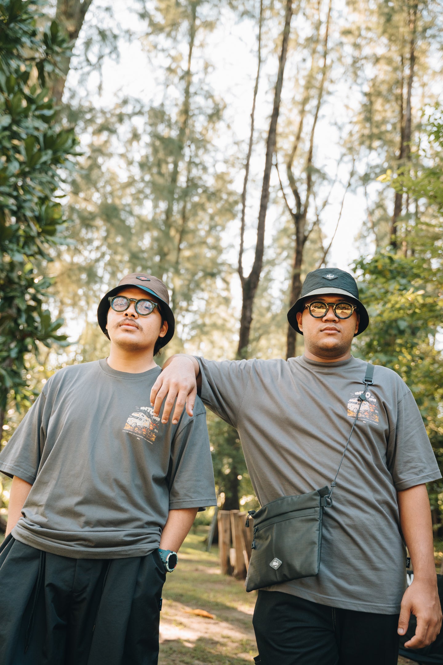 Yagai Collection- Taslan Crinkle Bucket Hat – Lightweight Water-Resistant