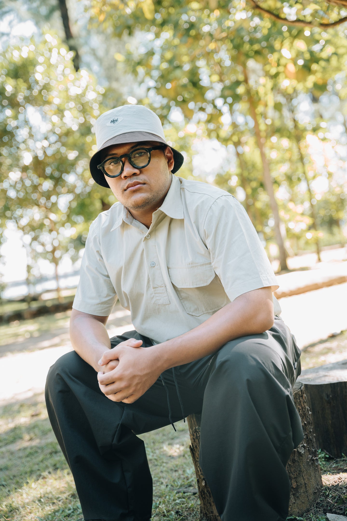 Yagai Collection- Taslan Crinkle Bucket Hat – Lightweight Water-Resistant